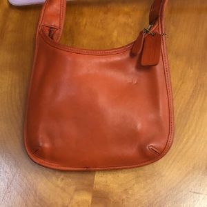 VINTAGE ORANGE COACH BAG